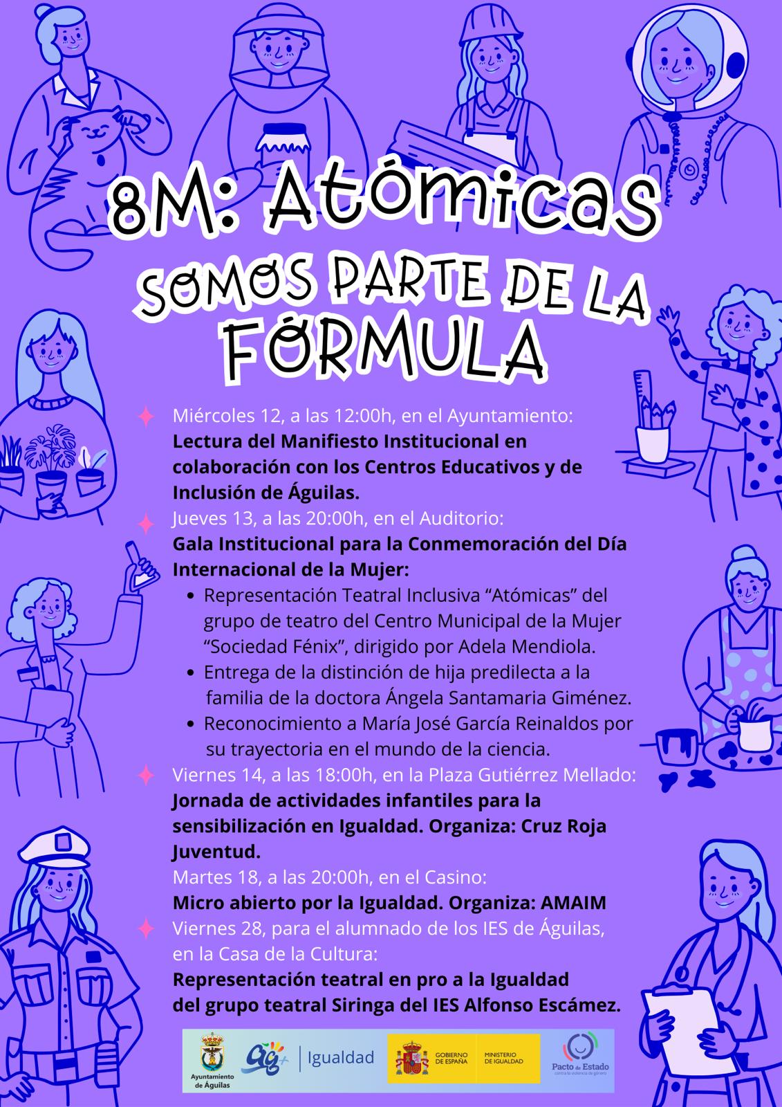Águilas conmemora el 8M con un programa de actos bajo el lema “Atómicas ...