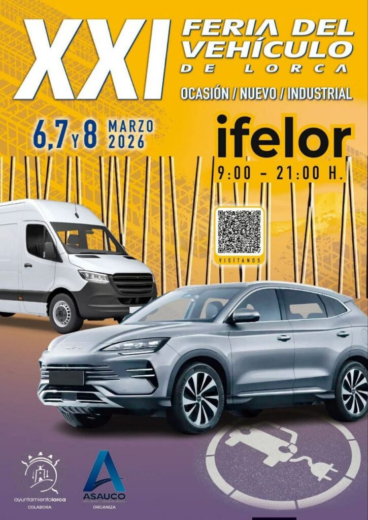 Cartel XXI Feria del Vehículo de Ocasión de Lorca